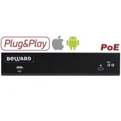 24-канальный IP видеорегистратор BEWARD BDR24VP8