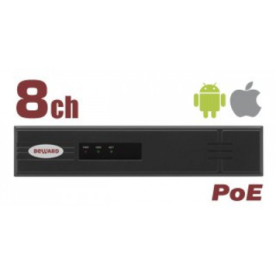 8-канальный IP видеорегистратор BEWARD BK0108-P8