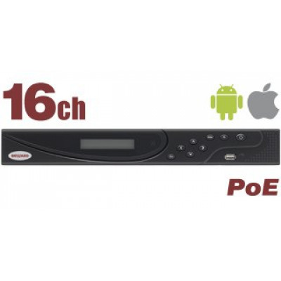 16-канальный IP видеорегистратор BEWARD BK1216-P8